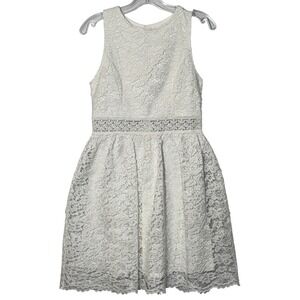 Altar'd State Cottagecore White‎ Lace Sleeveless Fit & Flare Dress Sz M Bridal
